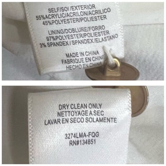 Leyden Tweed Mini Skirt With Fringe White and Black School Girl Academia Size L - Picture 10 of 15